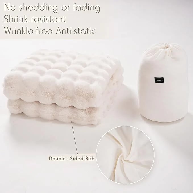 🛏️Thickened Rabbit Plush Velvet Cover Blanket🍂Wrap up in Ultimate Comfort